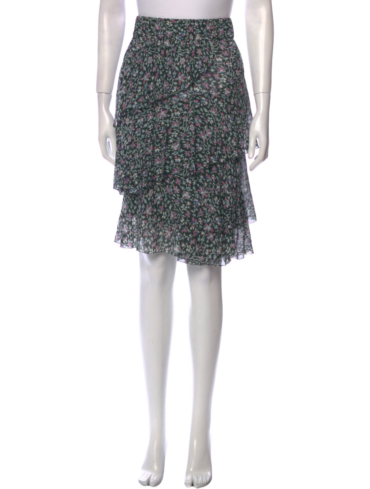 Étoile Isabel Marant Floral Print Knee-Length Skirt