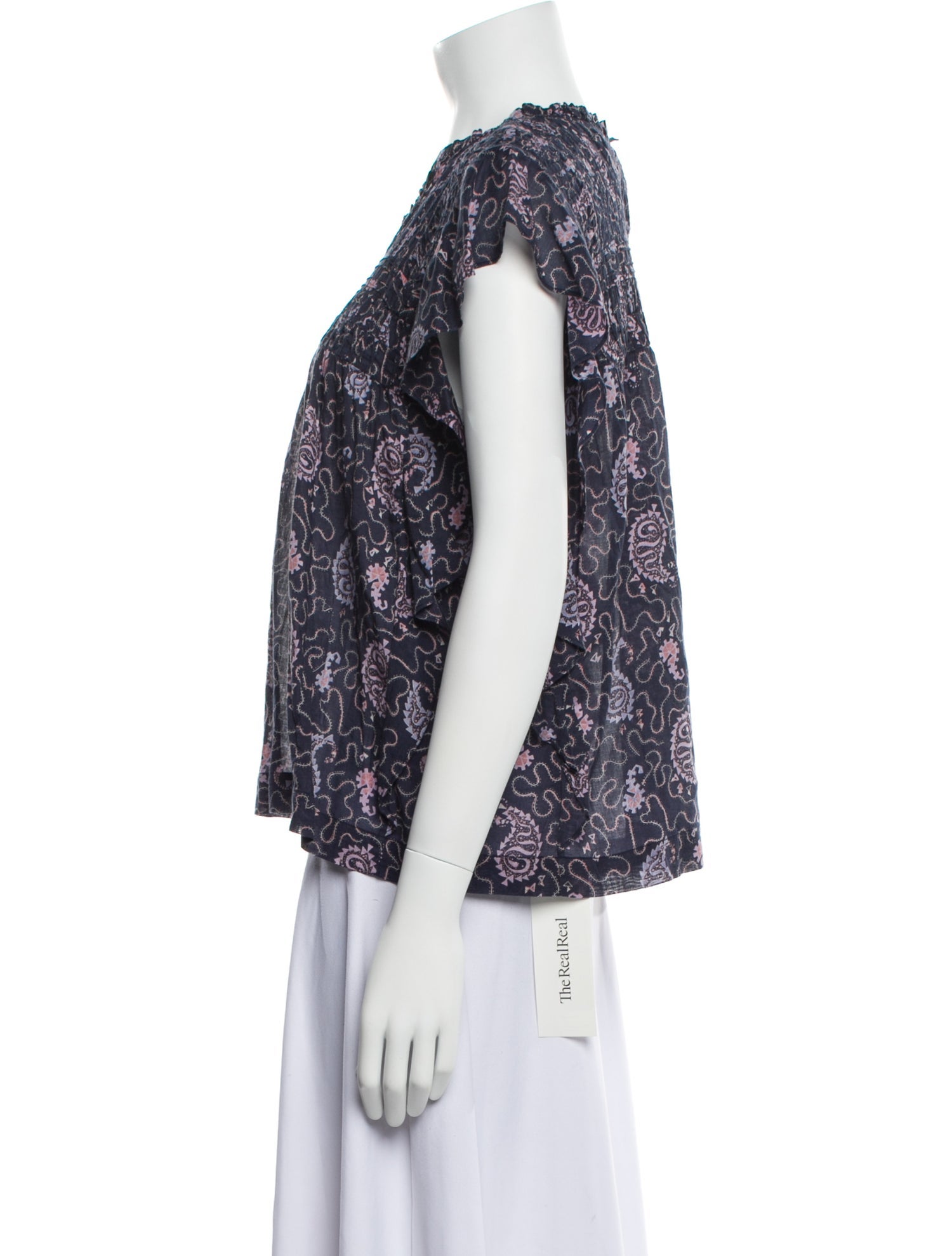 Étoile Isabel Marant Printed Crew Neck Blouse