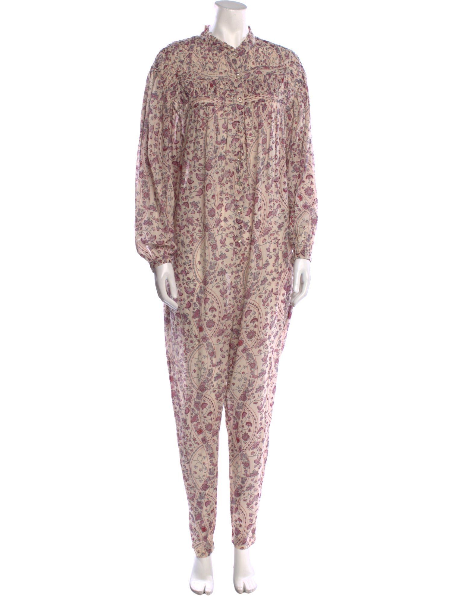 Étoile Isabel Marant Floral Print Crew Neck Jumpsuit