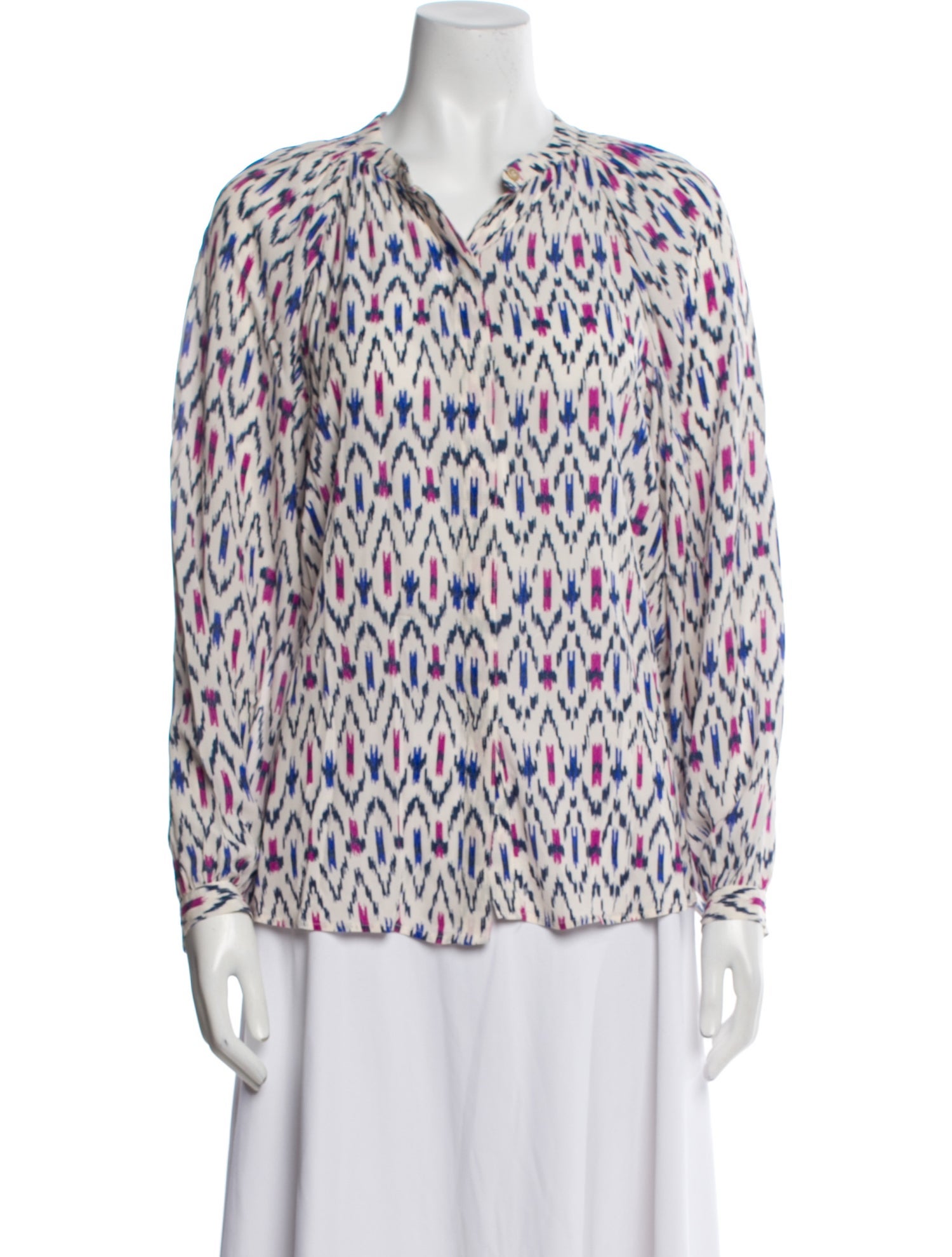 Étoile Isabel Marant Printed V-Neck Blouse