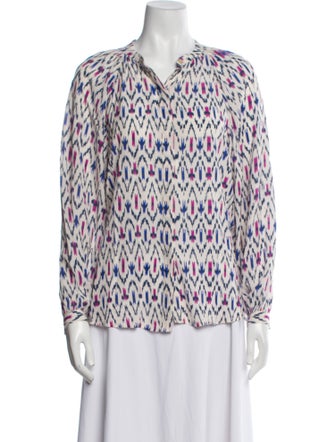 Étoile Isabel Marant Printed V-Neck Blouse