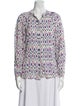 Étoile Isabel Marant Printed V-Neck Blouse