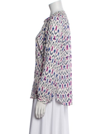 Étoile Isabel Marant Printed V-Neck Blouse