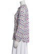 Étoile Isabel Marant Printed V-Neck Blouse