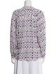 Étoile Isabel Marant Printed V-Neck Blouse