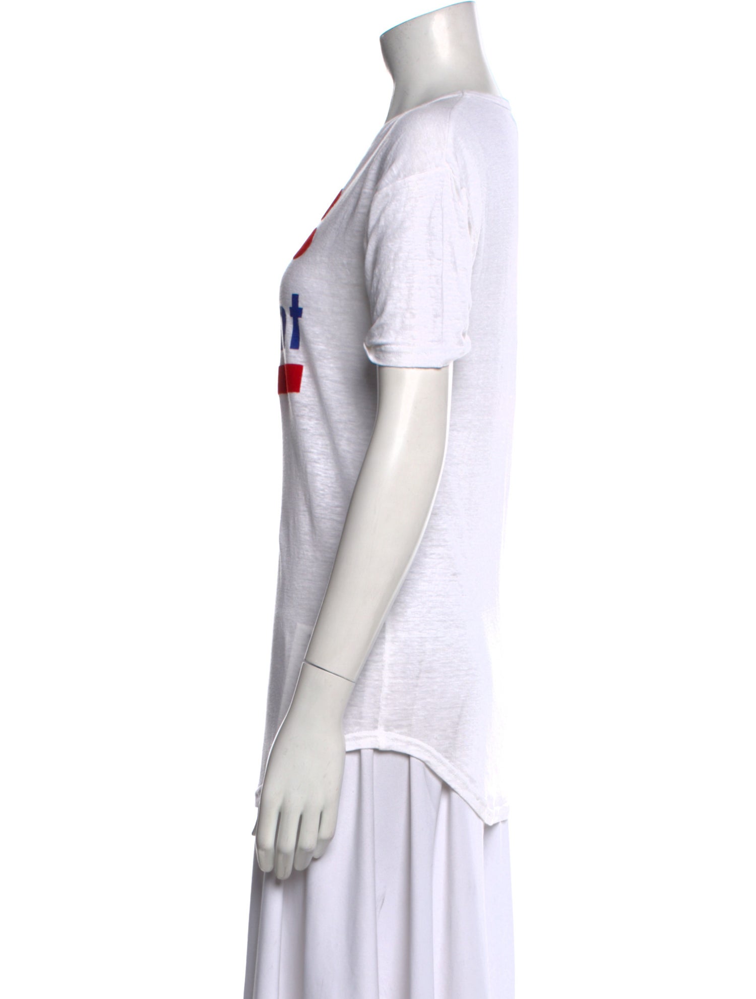 Étoile Isabel Marant Linen Graphic Print T-Shirt