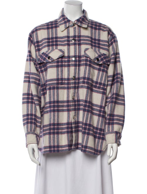 Étoile Isabel Marant Virgin Wool Plaid Print Jacket