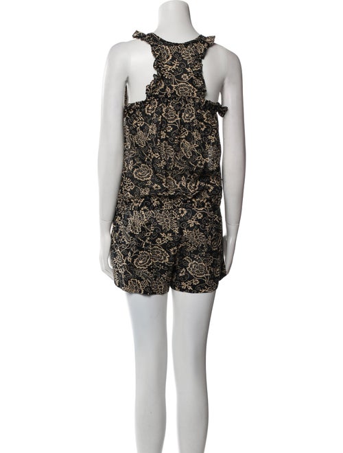 Étoile Isabel Marant Floral Print Scoop Neck Romper