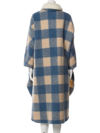 Étoile Isabel Marant Plaid Print Cape