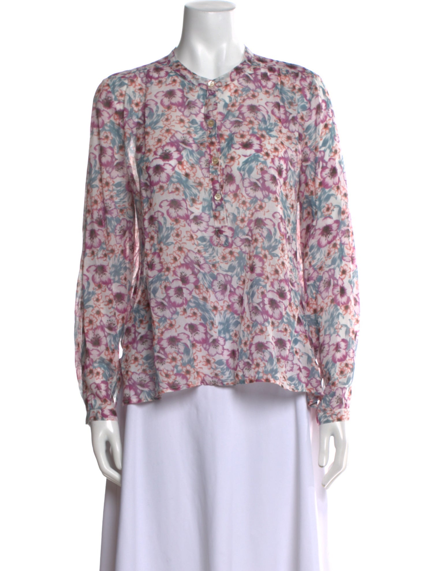 Étoile Isabel Marant Floral Print Crew Neck Blouse