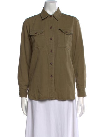 Étoile Isabel Marant Three-Quarter Sleeve Button-Up Top