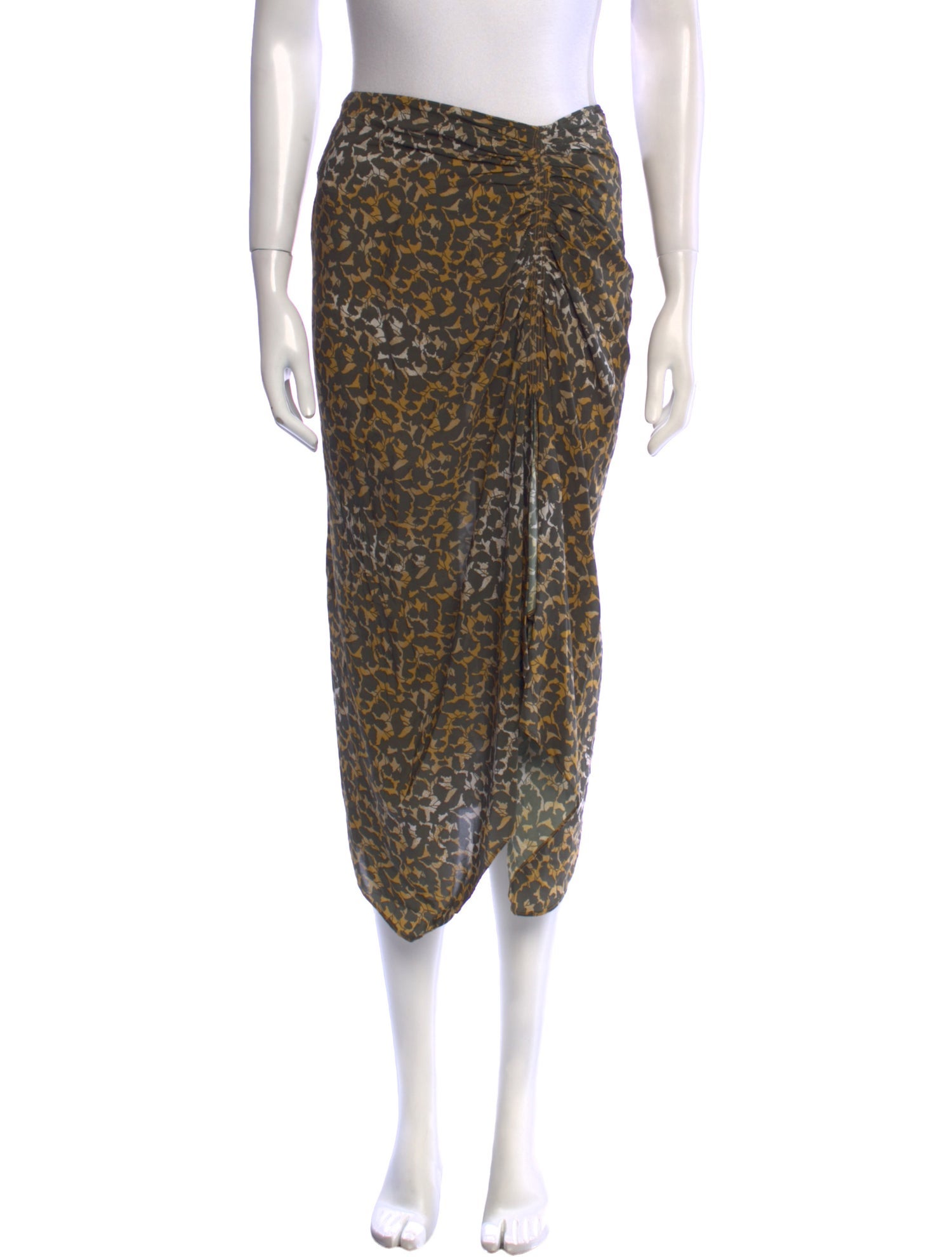 Étoile Isabel Marant Animal Print Midi Length Skirt