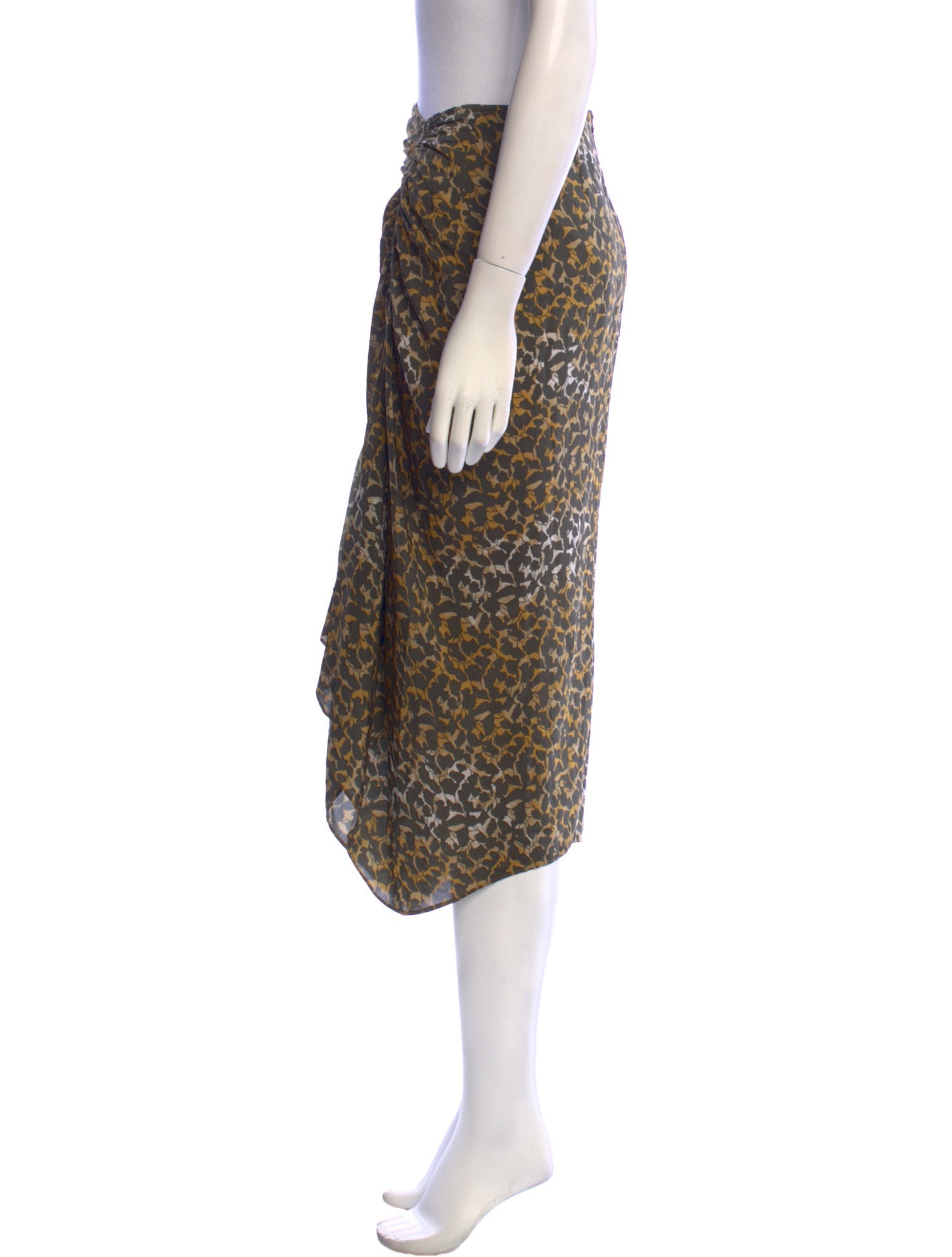 Étoile Isabel Marant Animal Print Midi Length Skirt