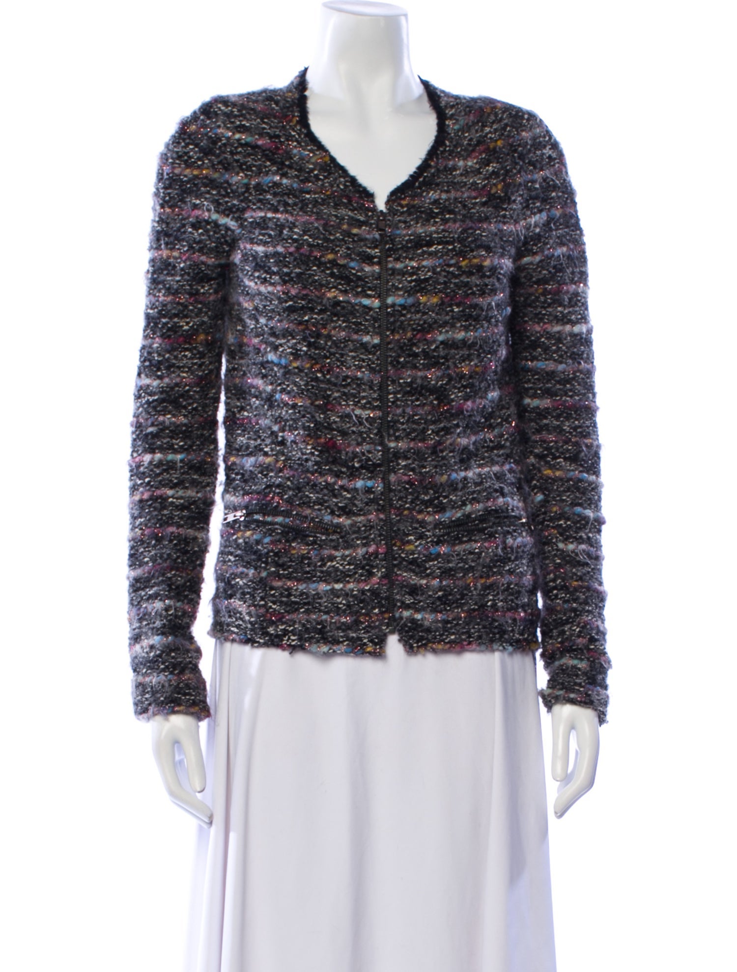 Étoile Isabel Marant Virgin Wool Tweed Pattern Evening Jacket