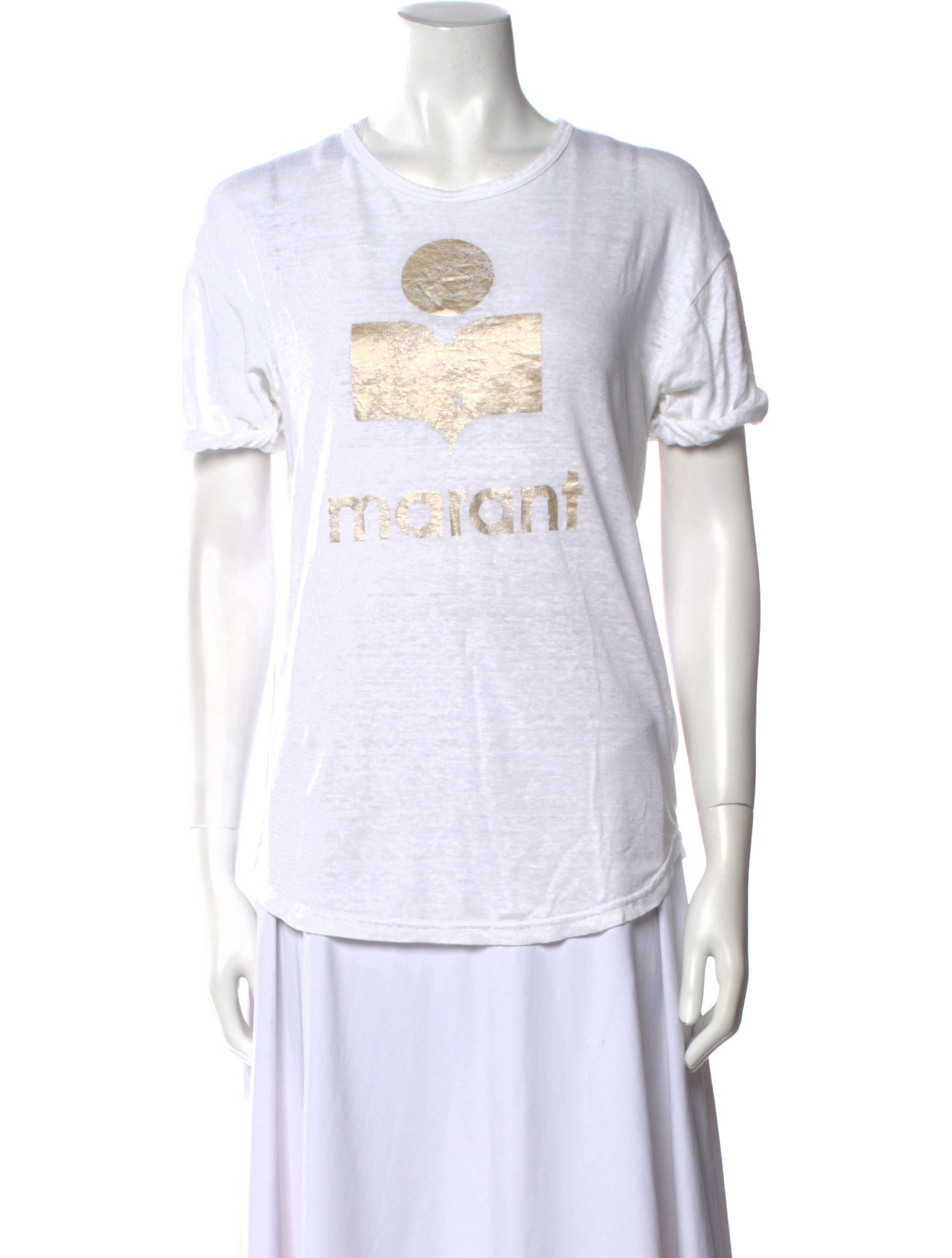 Étoile Isabel Marant Linen Graphic Print T-Shirt