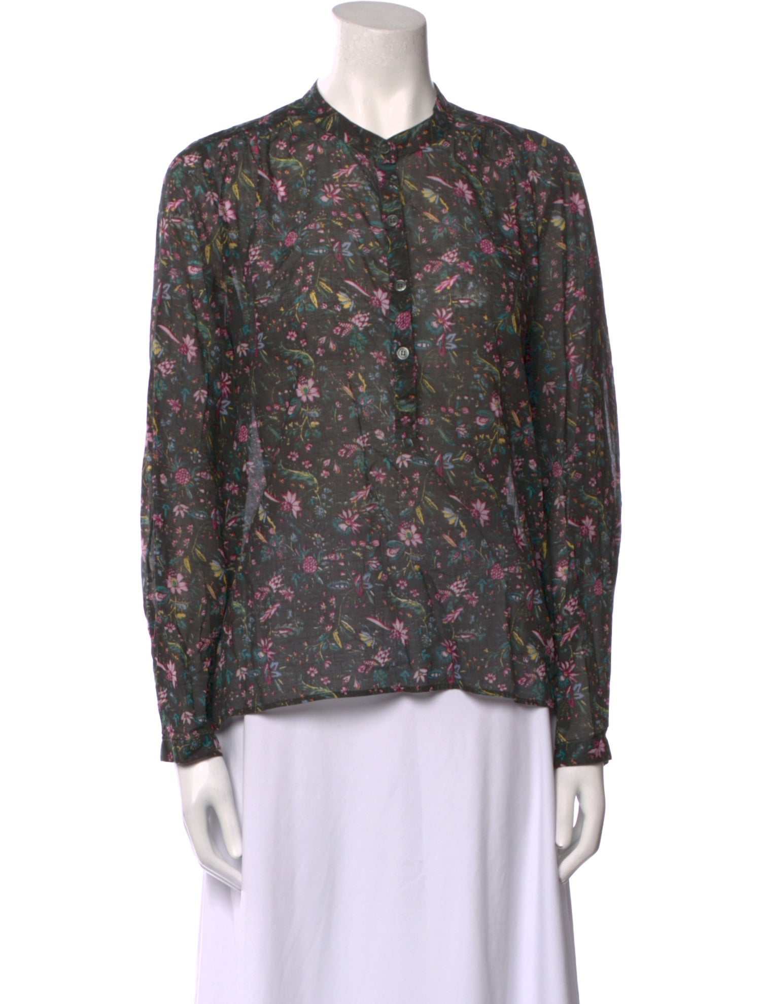 Étoile Isabel Marant Floral Print Crew Neck Blouse
