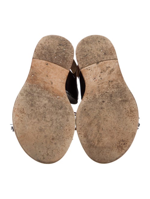 Étoile Isabel Marant Leather Tassel Accents Slides