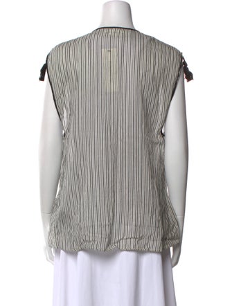 Étoile Isabel Marant Striped Tie Neck Blouse