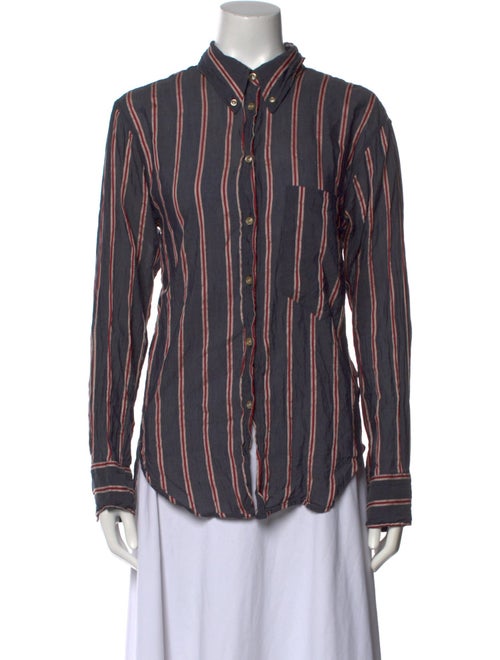 Étoile Isabel Marant Striped Long Sleeve Button-Up Top