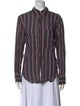 Étoile Isabel Marant Striped Long Sleeve Button-Up Top