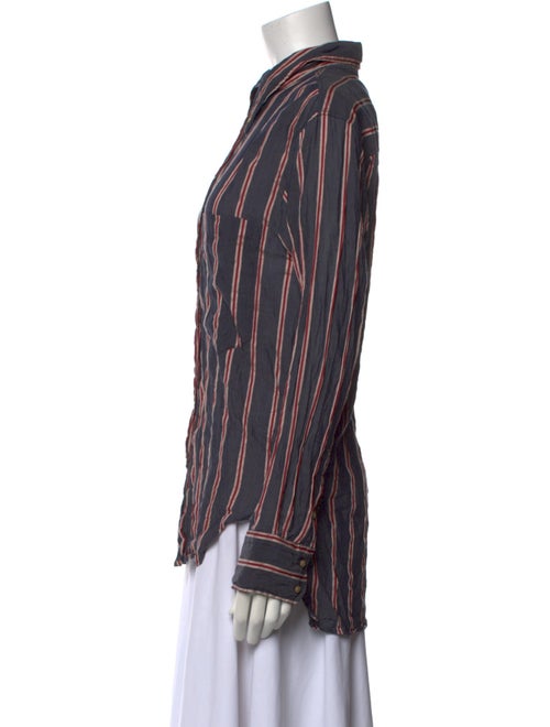 Étoile Isabel Marant Striped Long Sleeve Button-Up Top