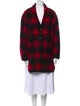 Étoile Isabel Marant Wool Plaid Print Coat