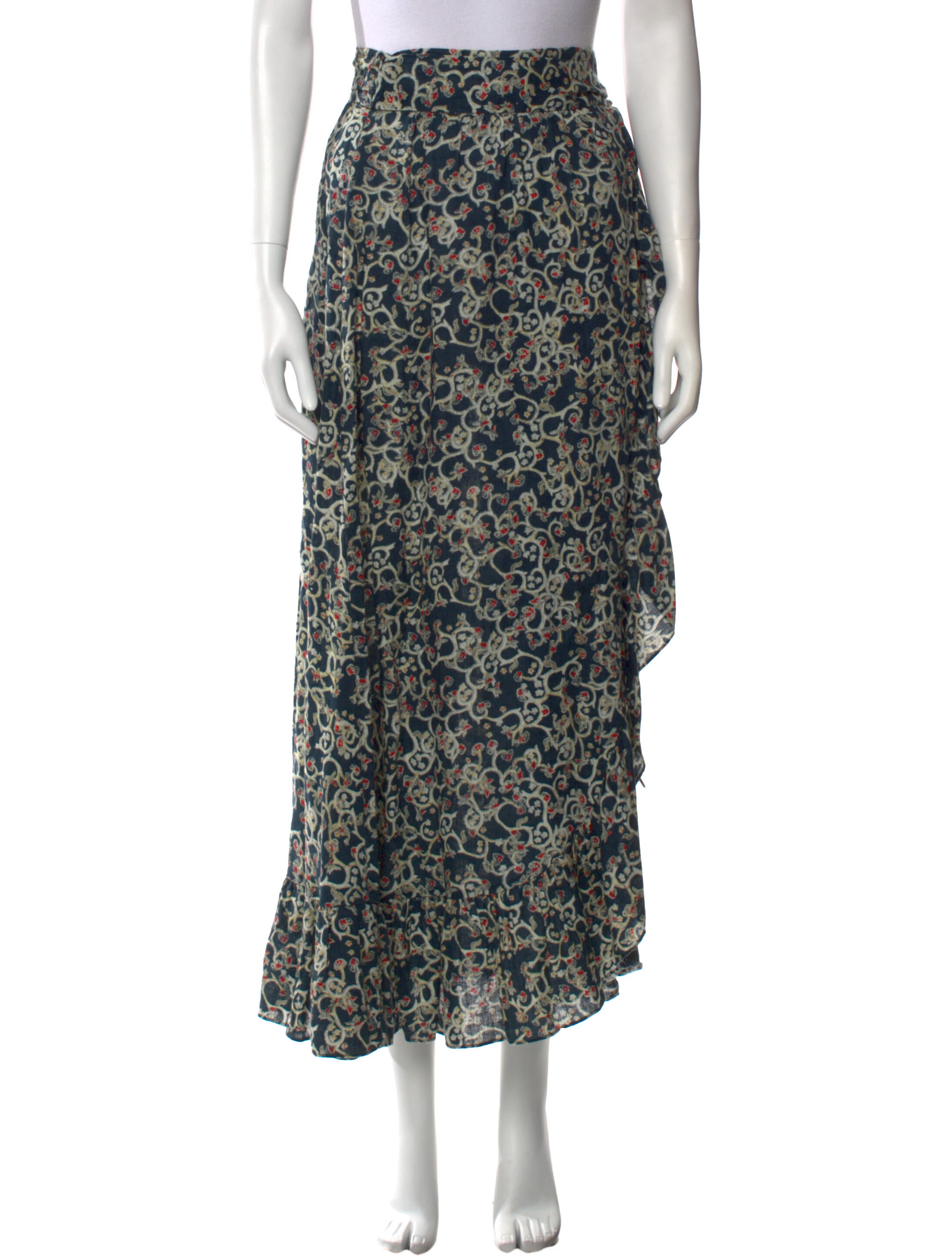 Étoile Isabel Marant Linen Midi Length Skirt