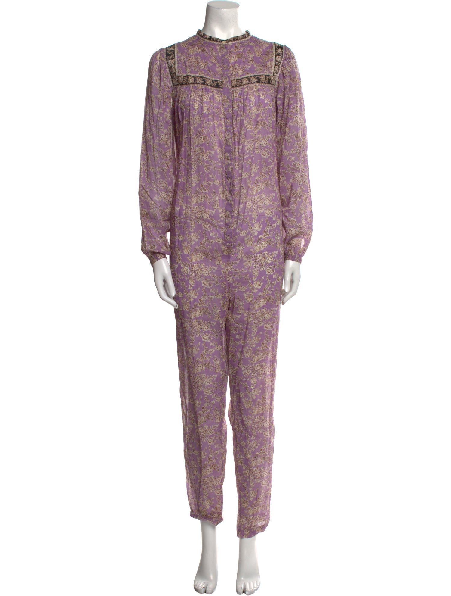 Étoile Isabel Marant Printed Mock Neck Jumpsuit