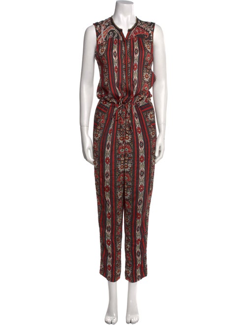 Étoile Isabel Marant Floral Print V-Neck Jumpsuit