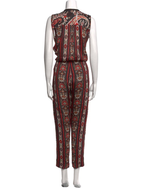 Étoile Isabel Marant Floral Print V-Neck Jumpsuit