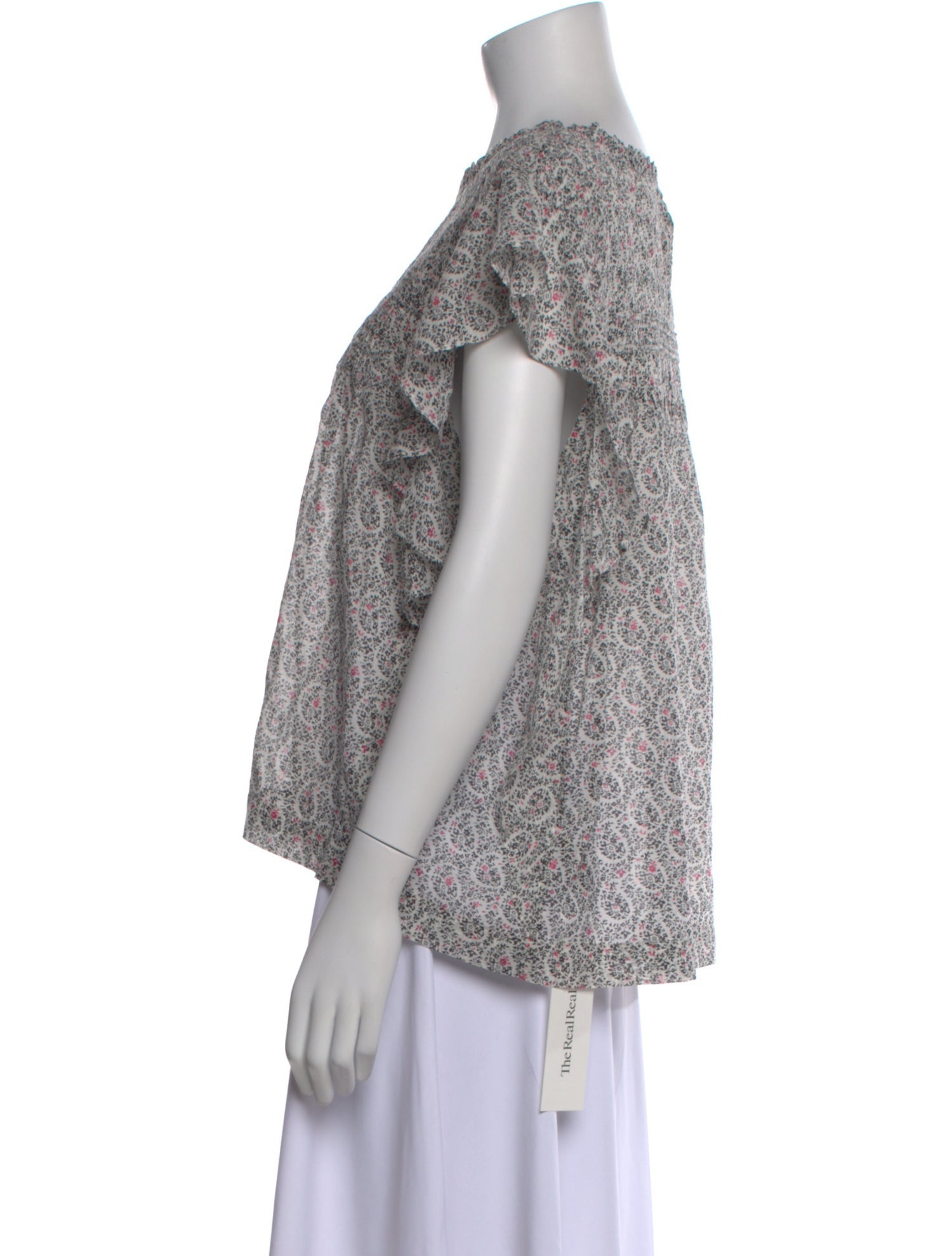 Étoile Isabel Marant Printed Scoop Neck Top