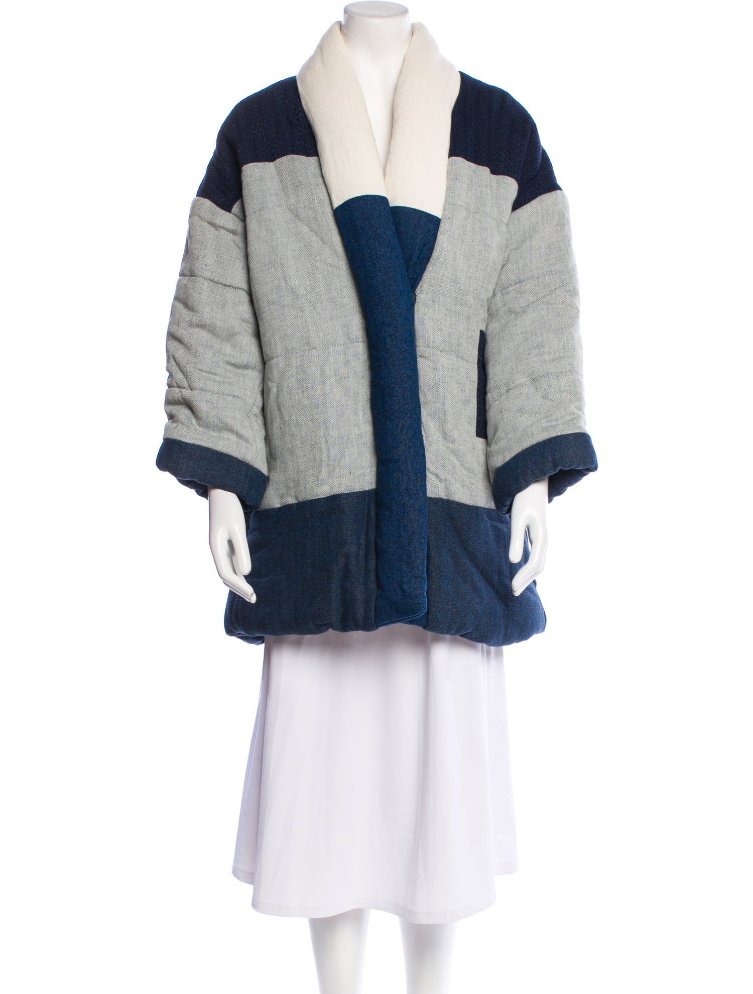 Étoile Isabel Marant Colorblock Pattern Coat