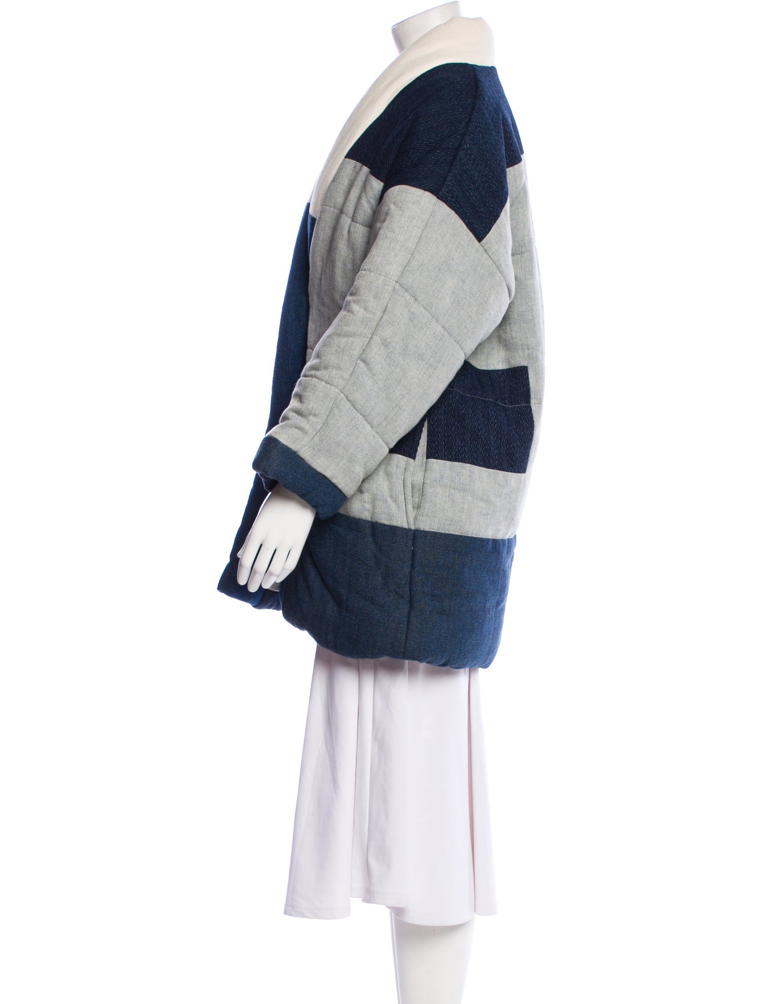 Étoile Isabel Marant Colorblock Pattern Coat