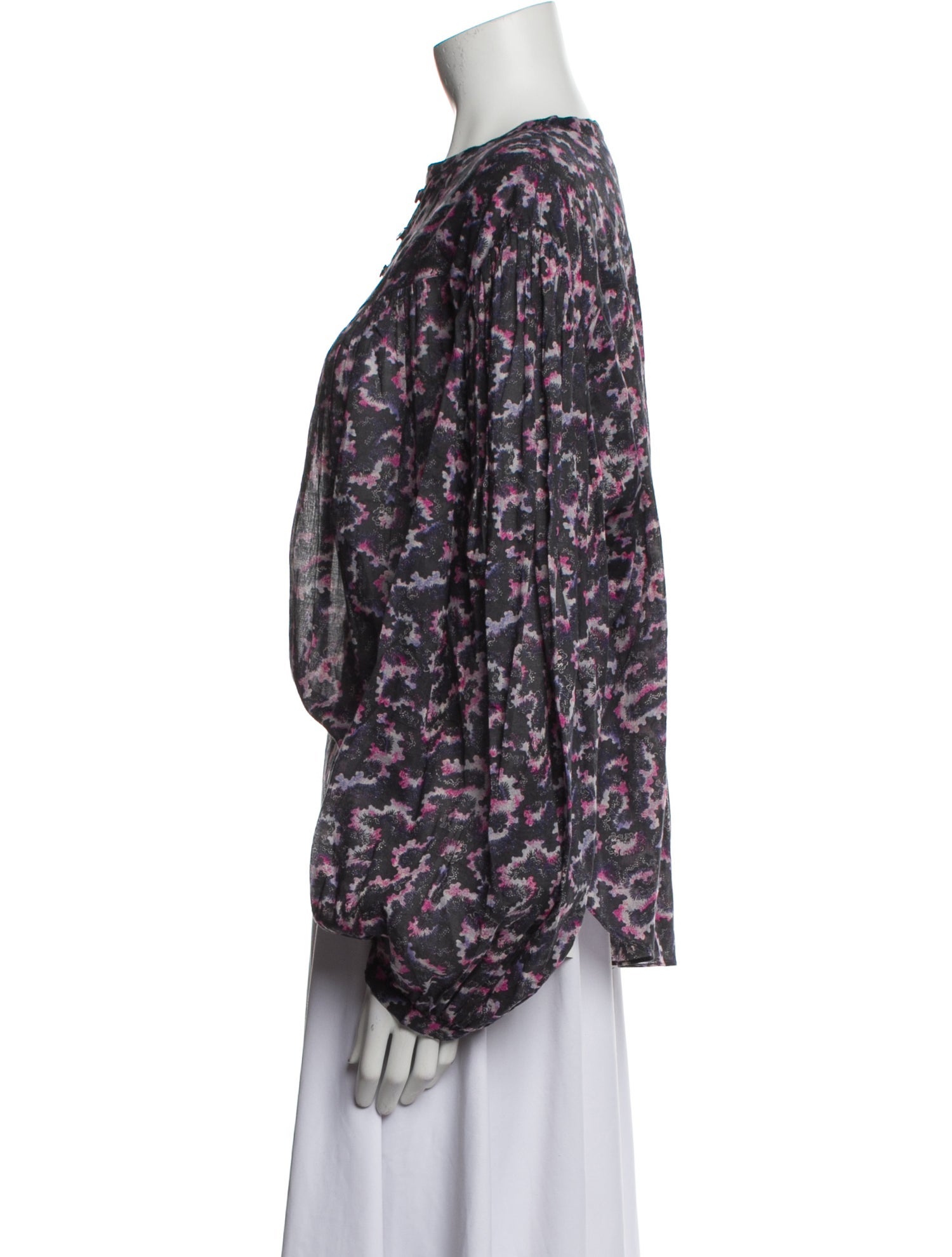 Étoile Isabel Marant Floral Print Crew Neck Blouse