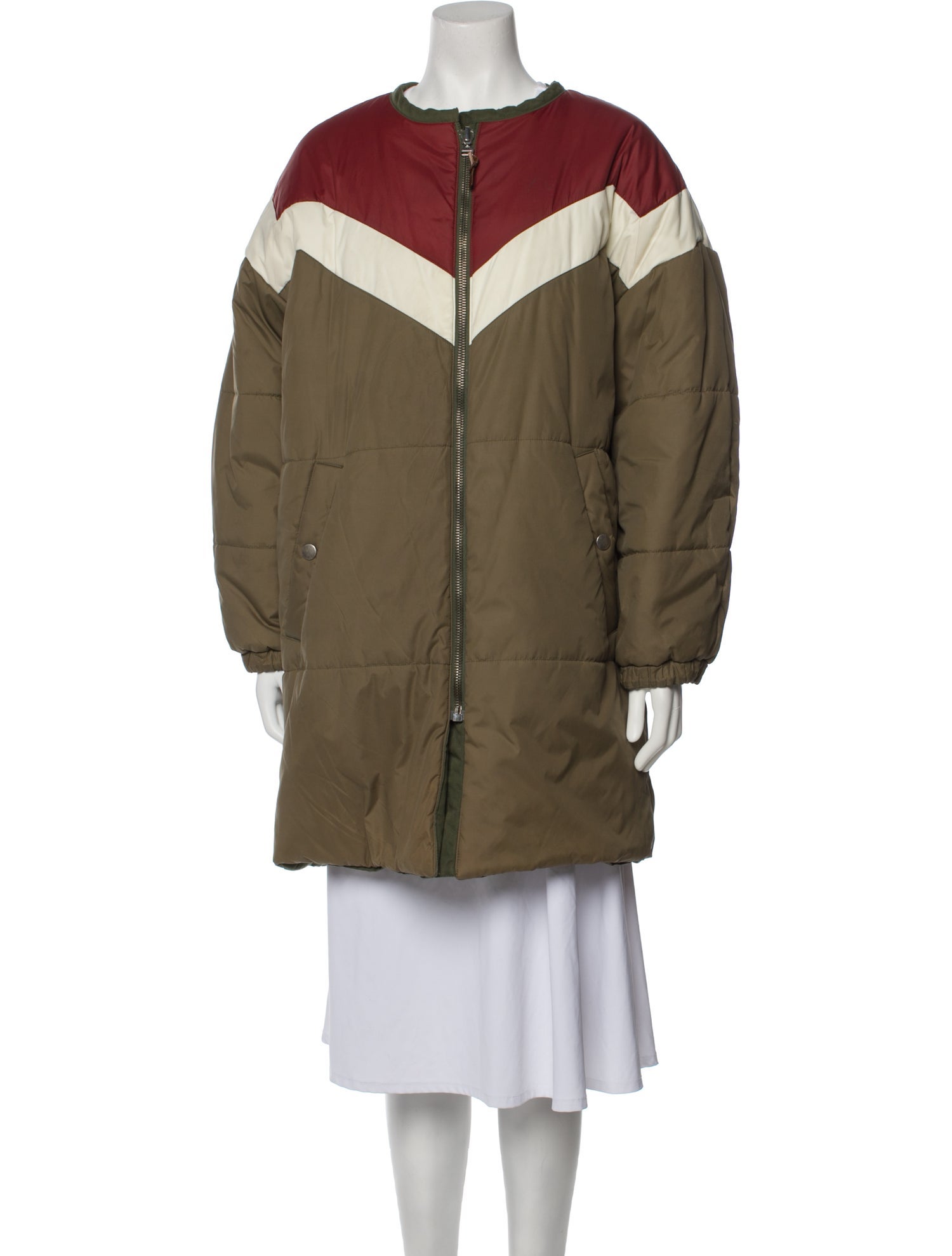 Étoile Isabel Marant Colorblock Pattern Parka