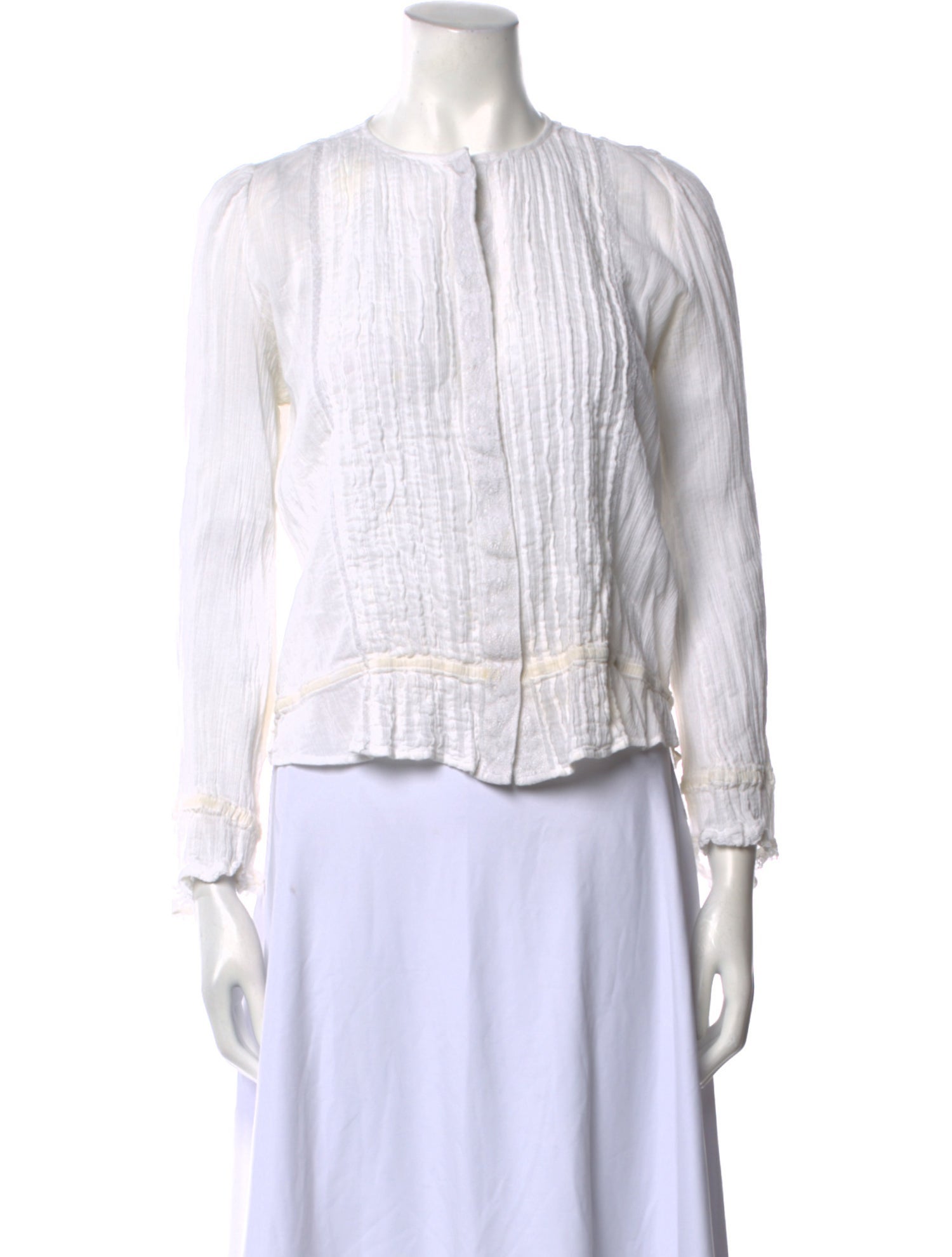 Étoile Isabel Marant Striped Crew Neck Crop Top