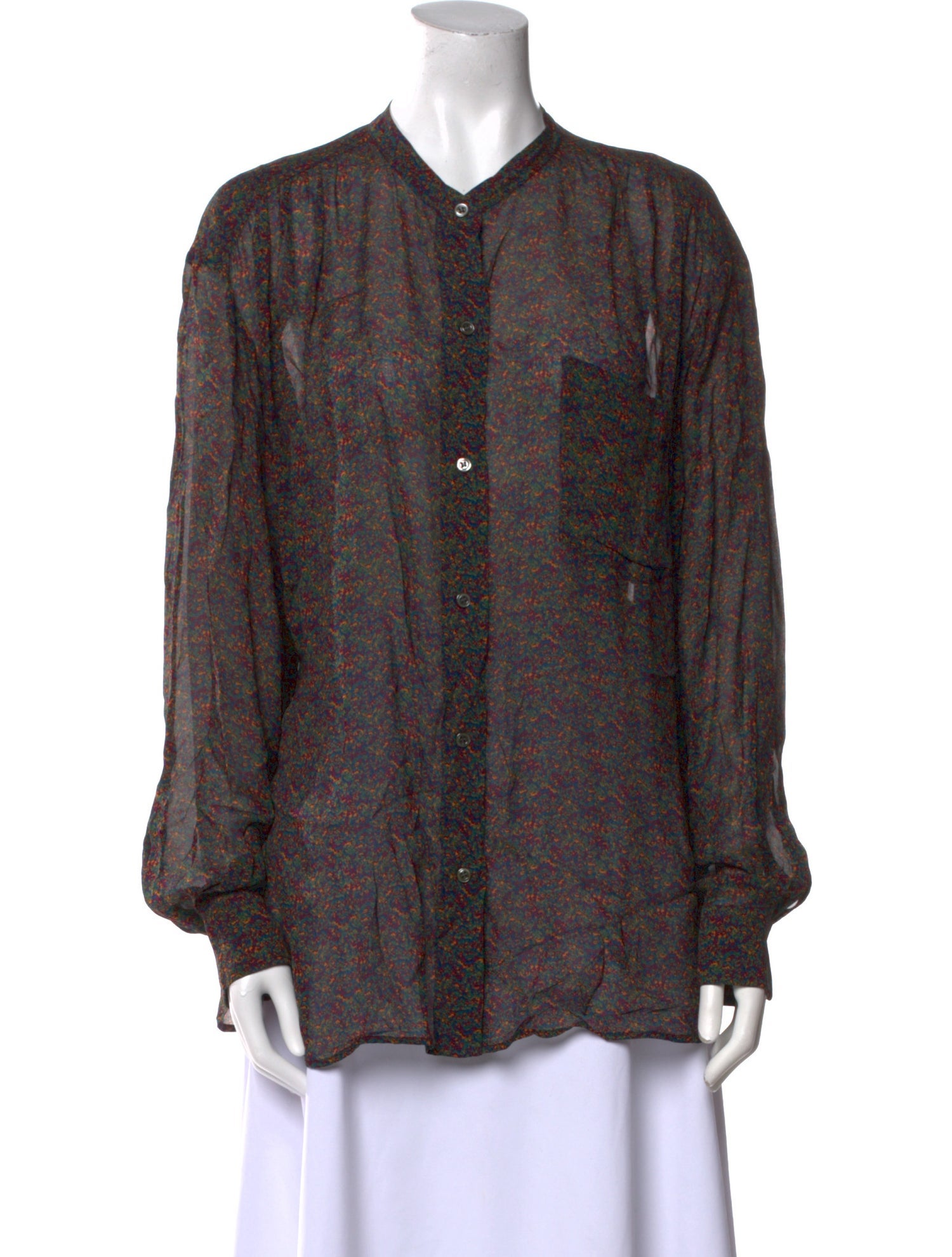 Étoile Isabel Marant Printed V-Neck Blouse