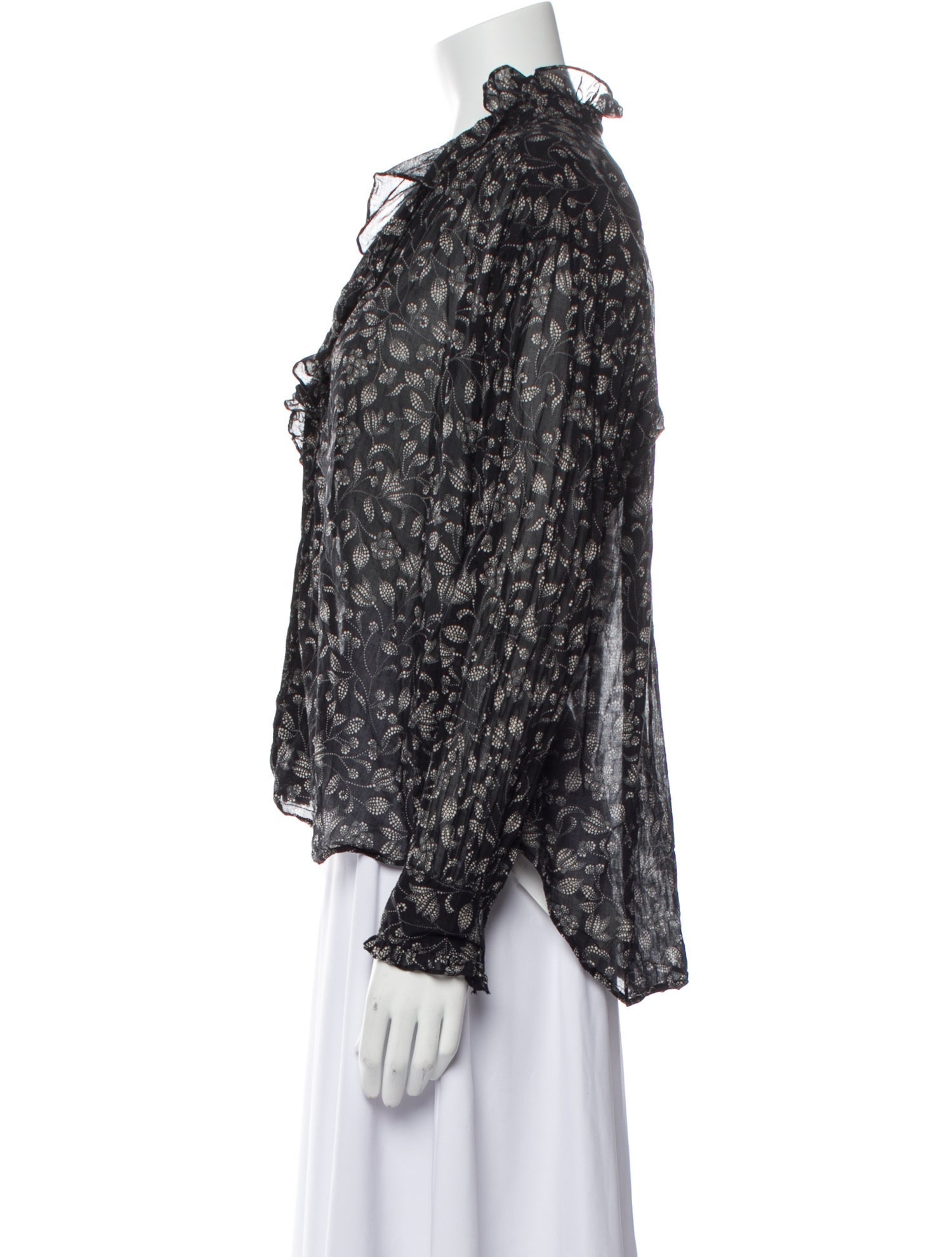 Étoile Isabel Marant Floral Print V-Neck Blouse