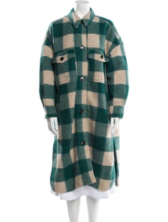 Étoile Isabel Marant Plaid Print Trench Coat