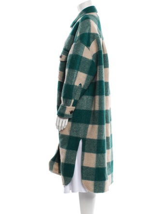 Étoile Isabel Marant Plaid Print Trench Coat