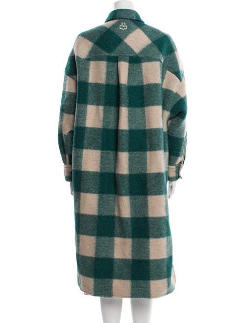 Étoile Isabel Marant Plaid Print Trench Coat