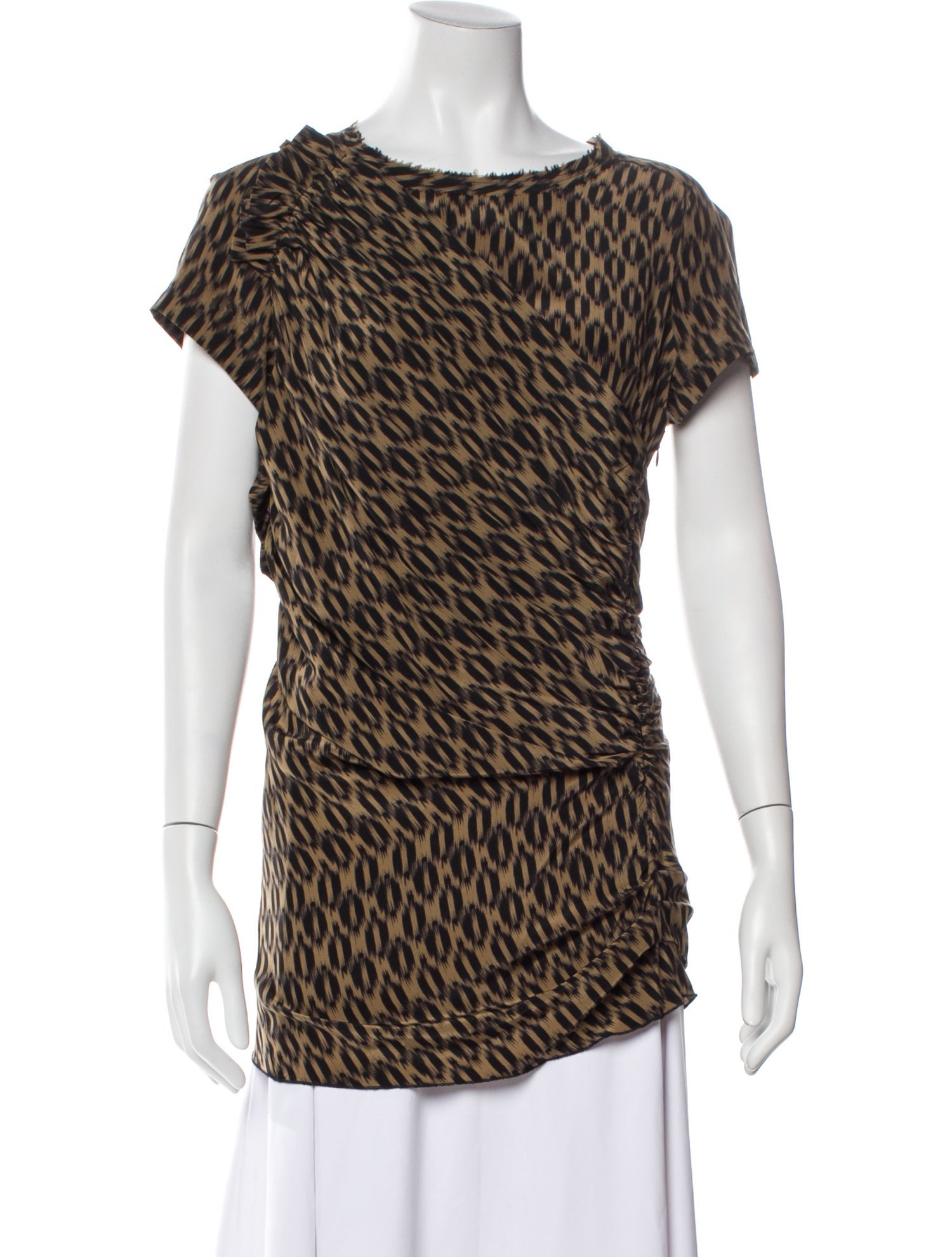 Étoile Isabel Marant Silk Animal Print T-Shirt