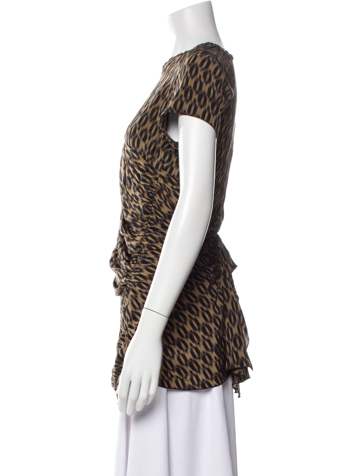 Étoile Isabel Marant Silk Animal Print T-Shirt