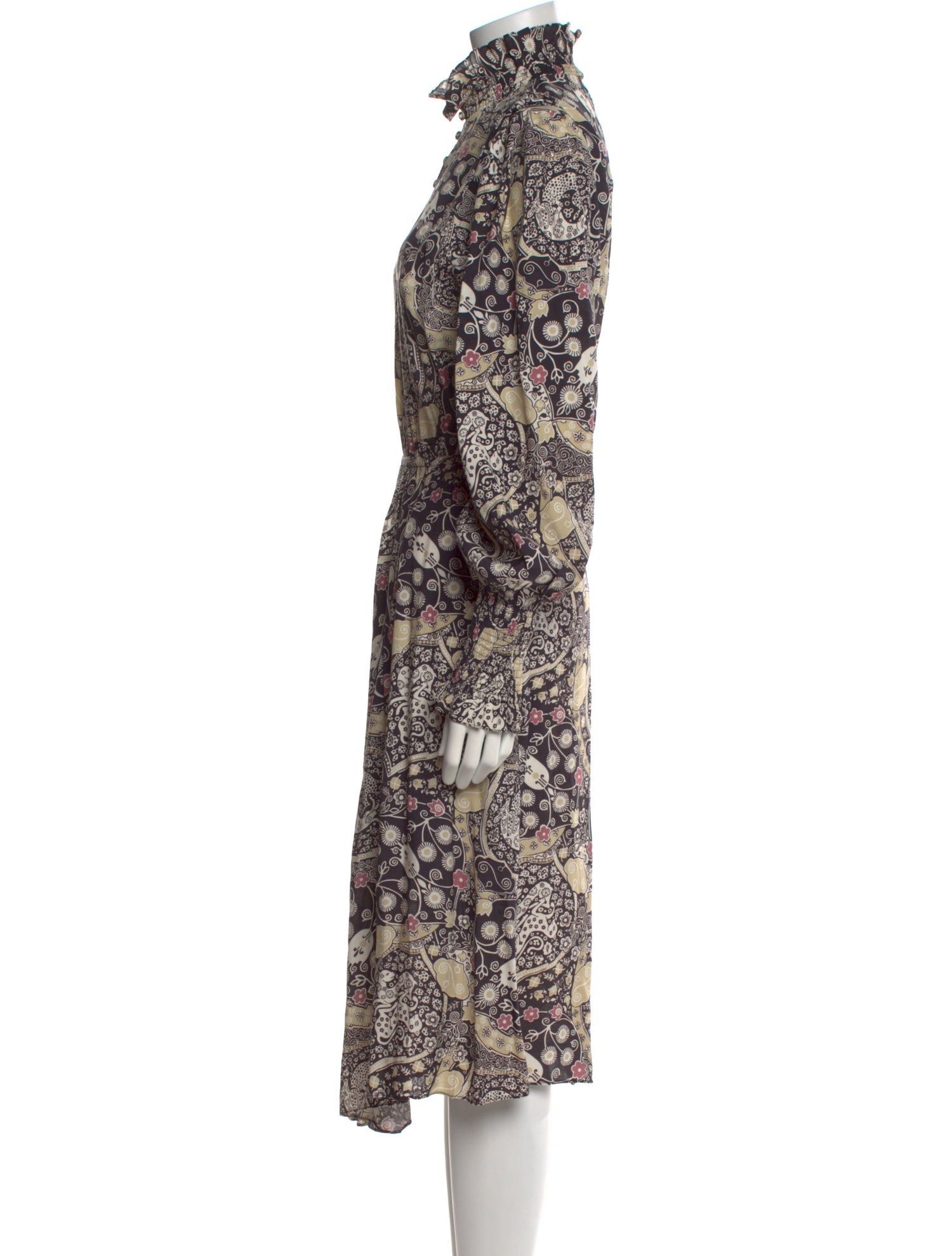 Étoile Isabel Marant Paisley Print Midi Length Dress