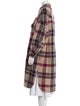 Étoile Isabel Marant Wool Plaid Print Peacoat