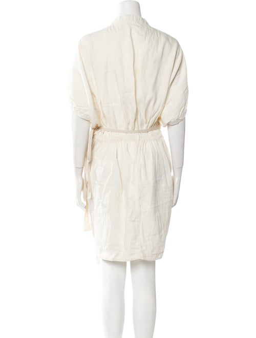 Étoile Isabel Marant Linen Pleated Accents Robe