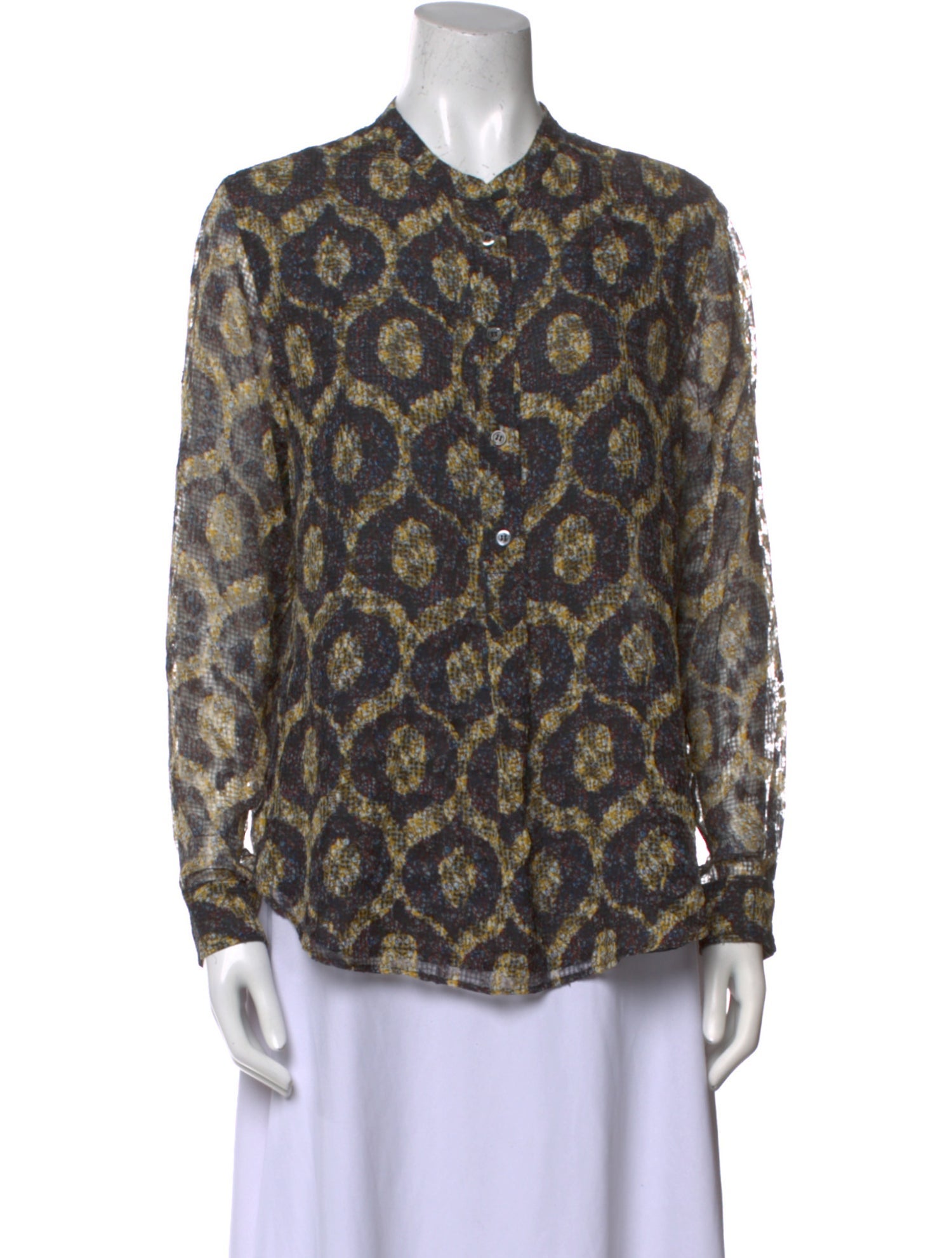 Isabel Marant Printed Crew Neck Blouse