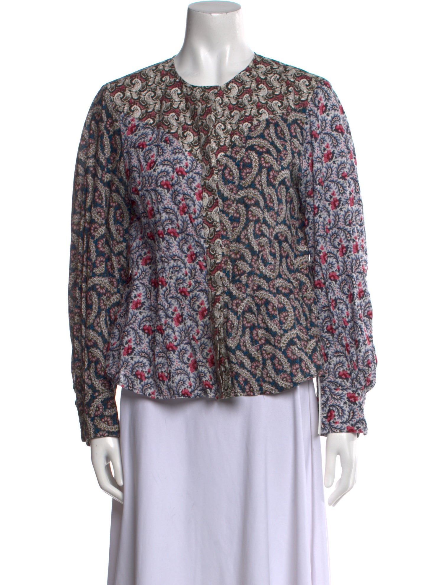 Étoile Isabel Marant Printed Crew Neck Blouse