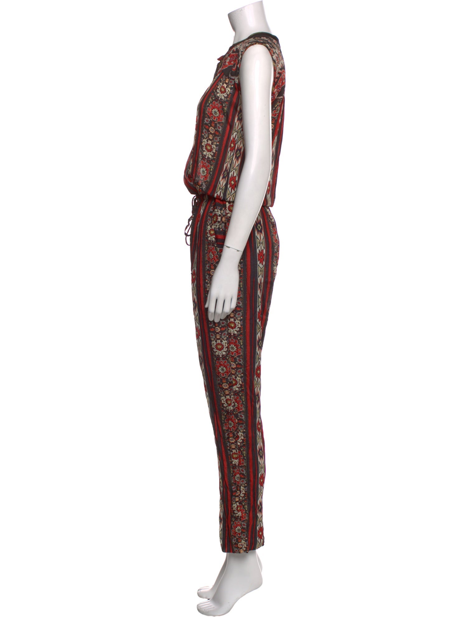 Étoile Isabel Marant Floral Print V-Neck Jumpsuit