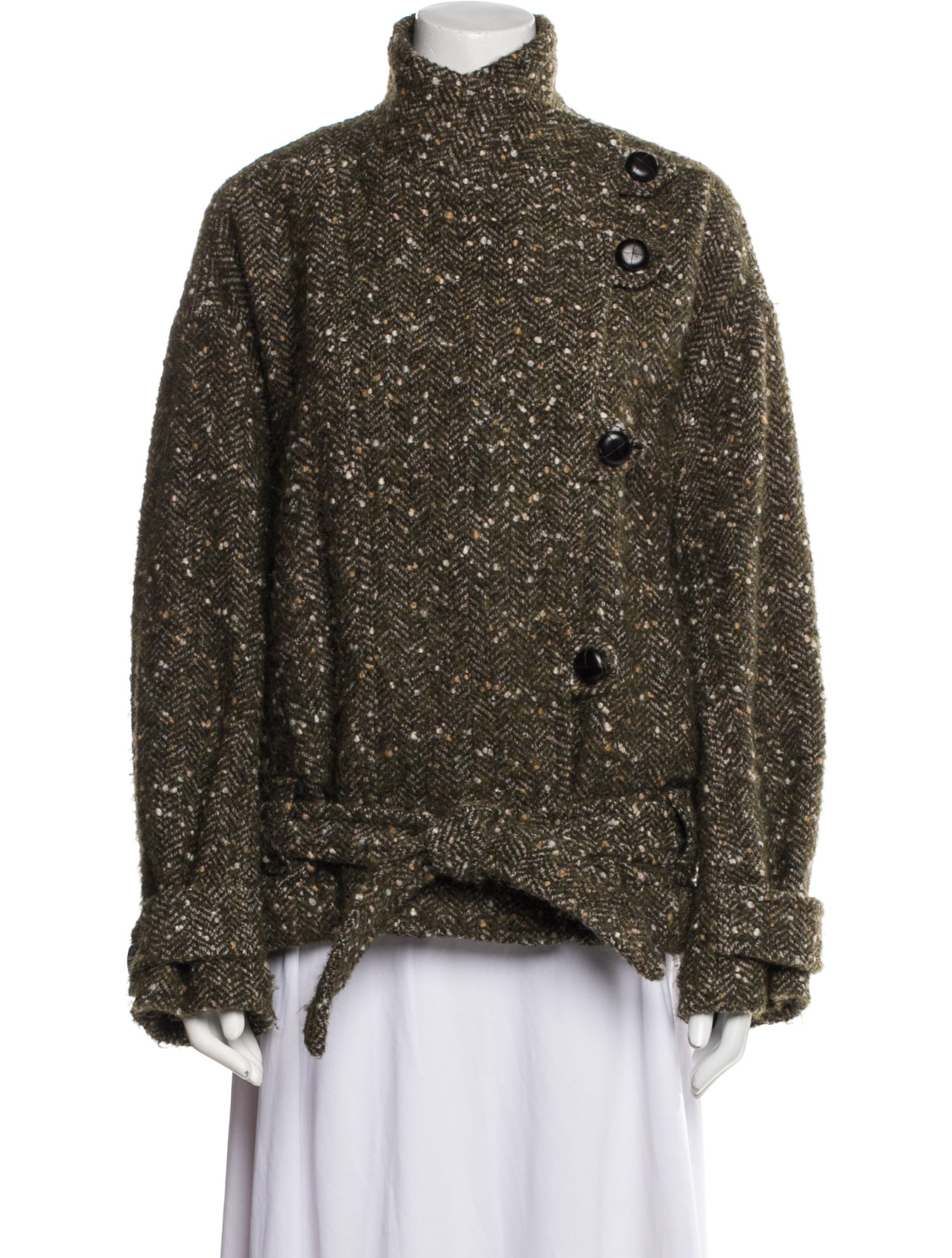 Étoile Isabel Marant Virgin Wool Tweed Pattern Jacket